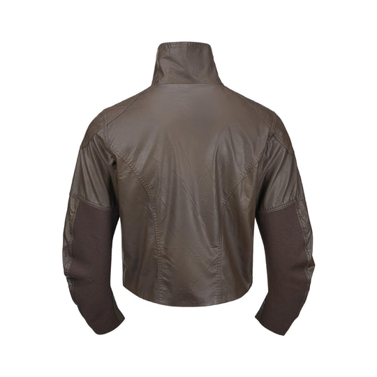 Herren Lederoptik‑Blouson mit hohem Stehkragen und Reißverschluss‑Brusttaschen Shop Nory