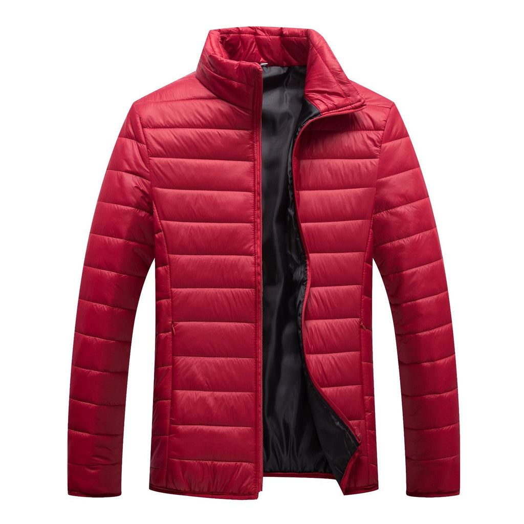 Herren Steppjacke mit hochgeschlossenem Kragen und wärmender Füllung