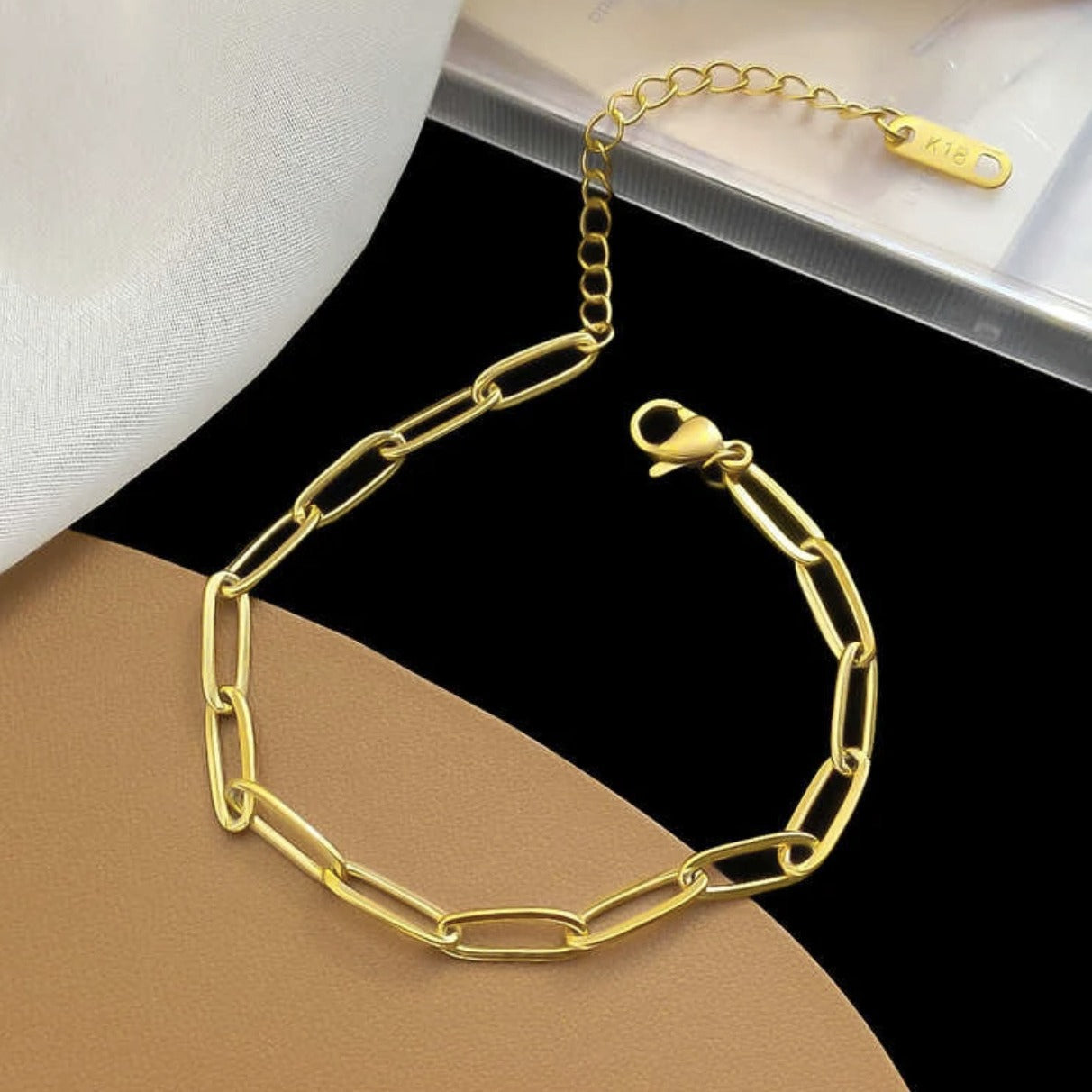 Damen zeitgenössisches Gliederkette Armband Shop Nory