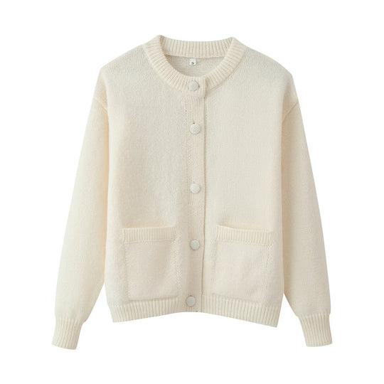 Damen Oversize-Strickcardigan mit Zierknöpfen und aufgesetzten Taschen Shop Nory