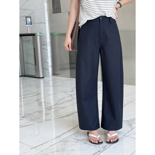 Damen Bequeme und moderne weite Stoffhose Shop Nory