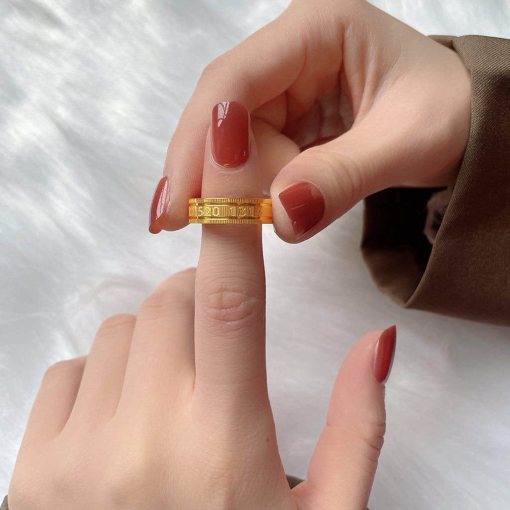 Damenring mit einzigartigem graviertem Design Shop Nory