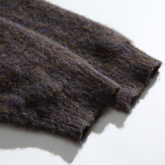 Damen Grobgestrickte Oversize-Cardigan mit Mohair-Optik und Rundhalsausschnitt Shop Nory