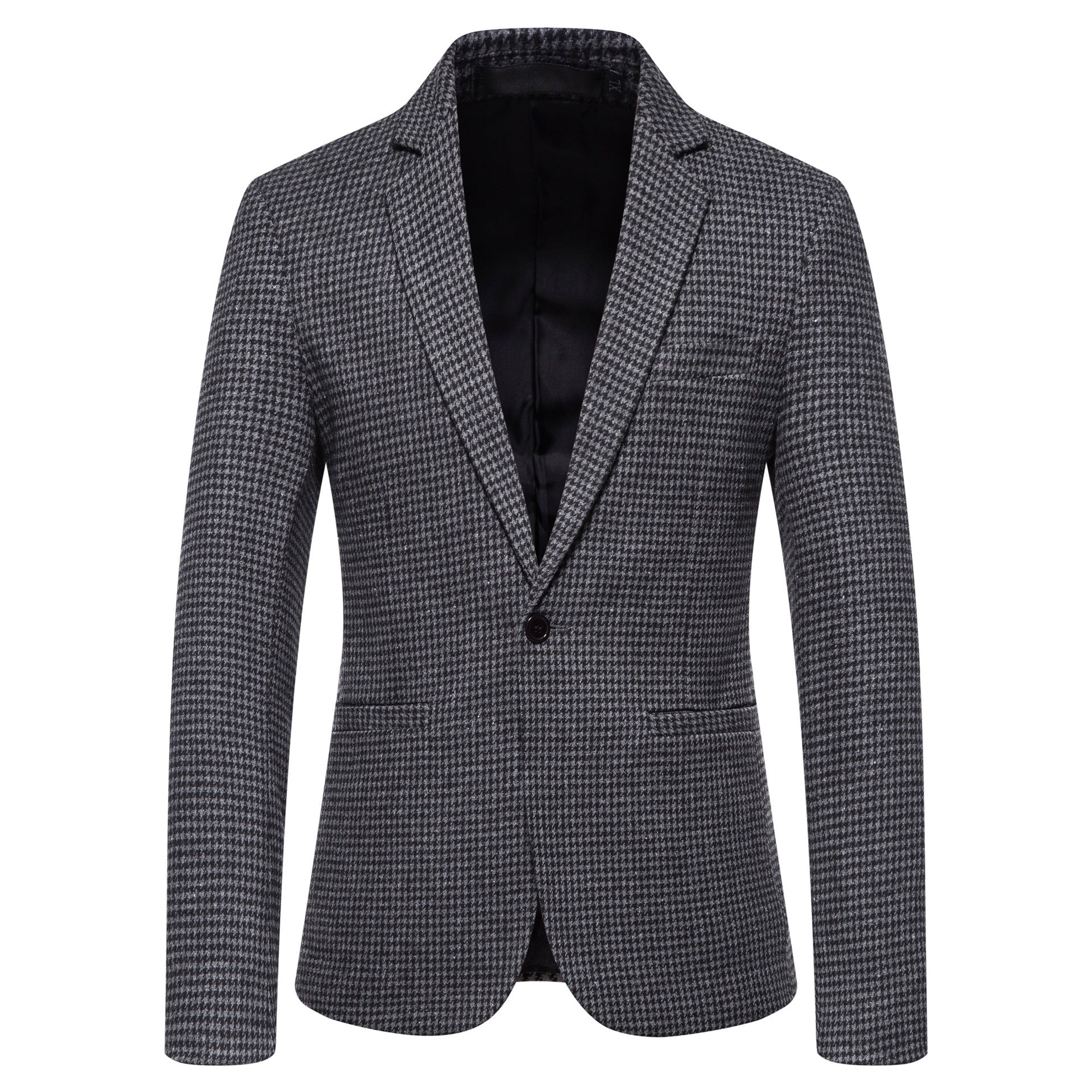 Herren eleganter Blazer mit modernem Schachbrettmuster