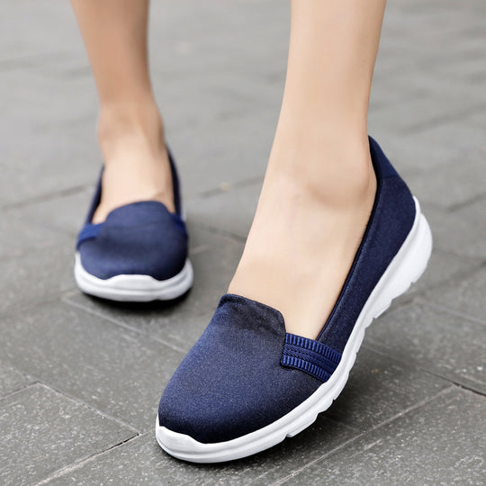 Damen Leichter Strick-Slipper mit elastischem Einstieg und gedämpfter Komfortsohle Shopy Nory