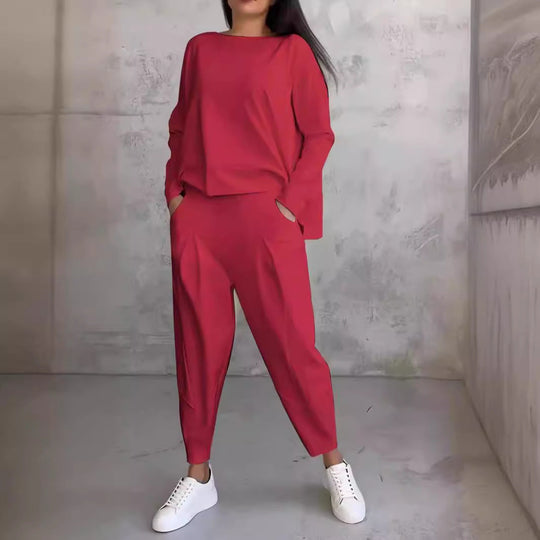 Damen lässiger Zweiteiliger Sweatanzug