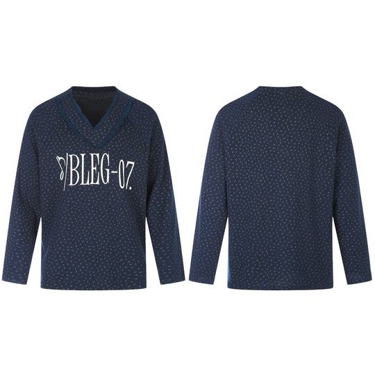 Damen Feinstruktur V‑Ausschnitt Strickpullover mit Rüschenkragen Shop Nory