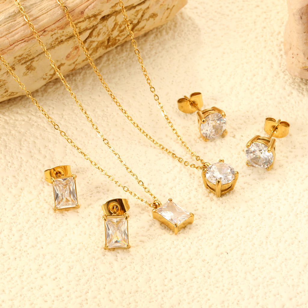 Damen Schmuckset mit Halskette und passenden Ohrsteckern Shop Nory