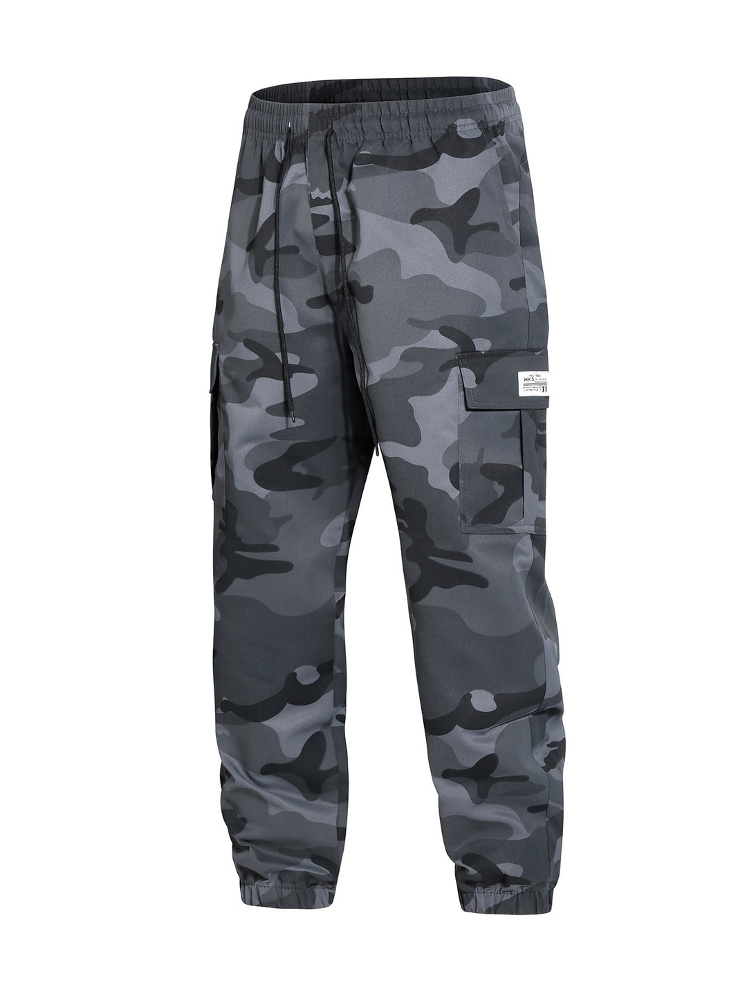 Herren Cargohose im Joggerstil mit Camouflage, Tunnelzugbund & elastischen Knöchelbündchen Shop Nory