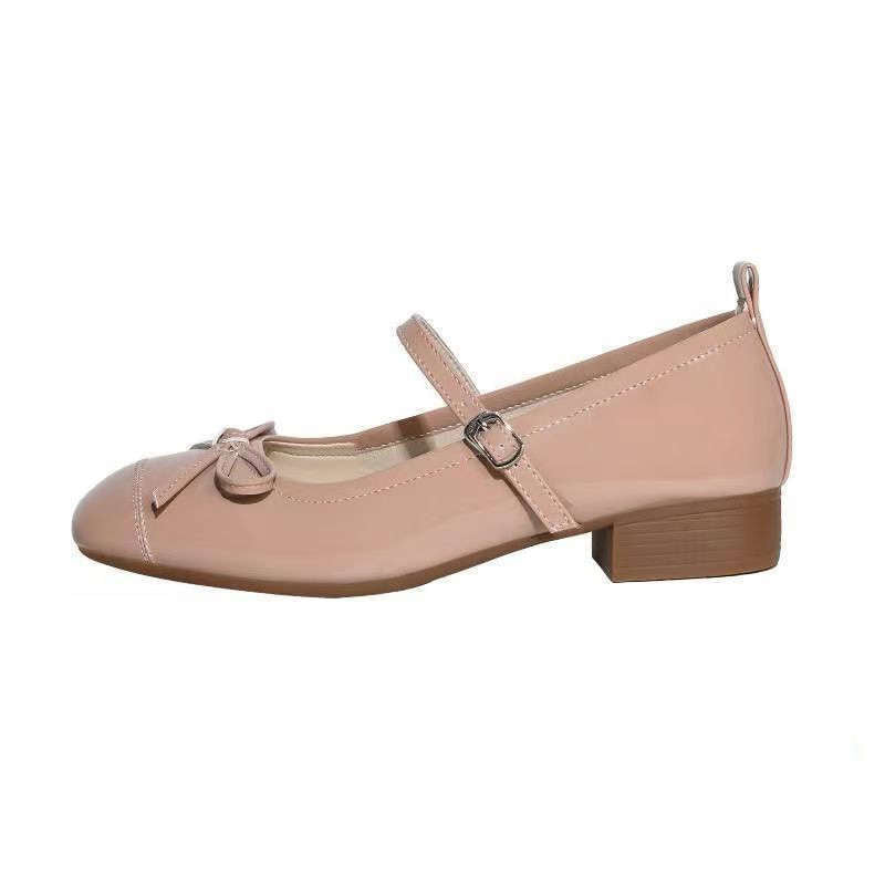 Damen Ballerinas mit dekorativem Riemchen und moderner Schleifenapplikation