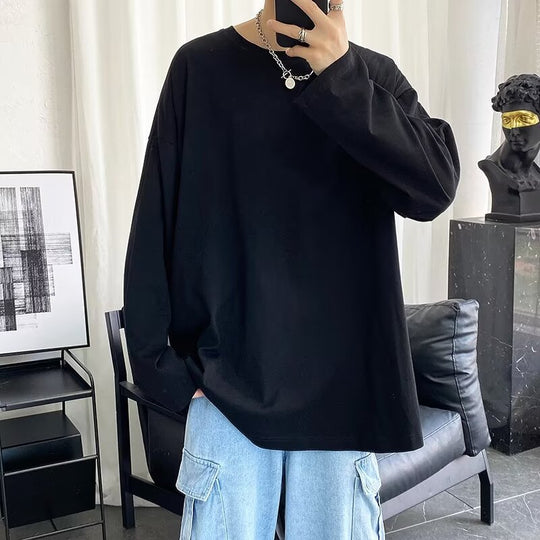 Damen Lässiges Oversized Langarmshirt Shop Nory