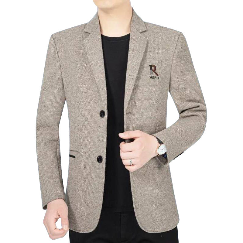 Herren Sakko Slim-Fit aus strukturierter Wollmischung mit kontrastiertem Innenfutter Shop Nory
