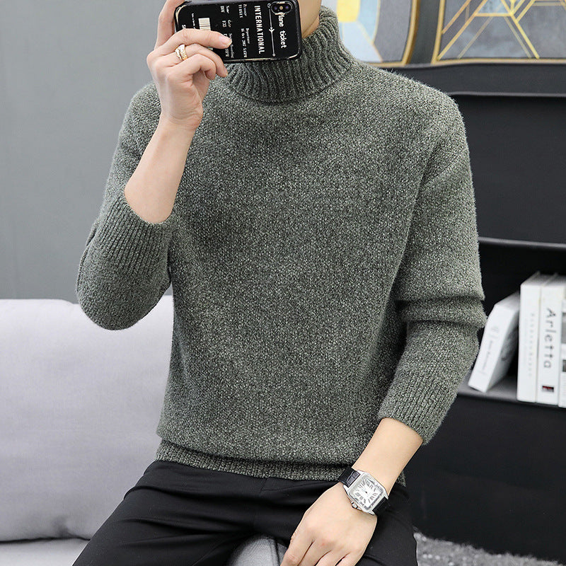 Herren Rollkragenpullover aus Bouclé-Feinstrick mit gerippten Bündchen Shop Nory