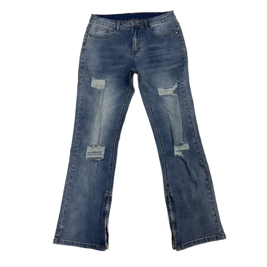 Herren Flared Jeans mit Reißverschluss Shop Nory