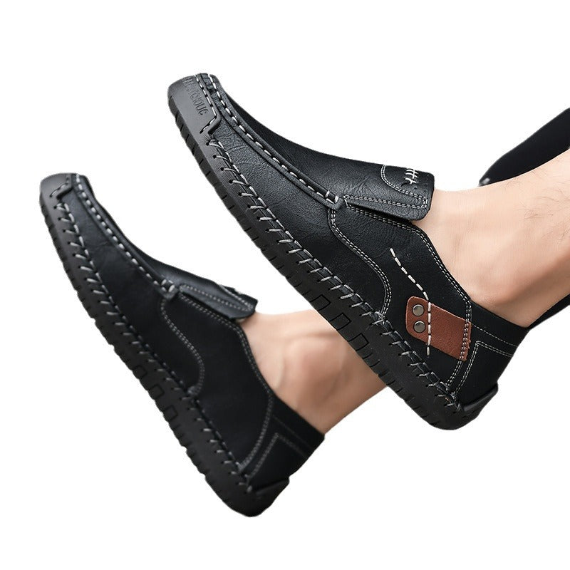 Herren bequeme Mokassins aus hochwertigem Leder Shopnory