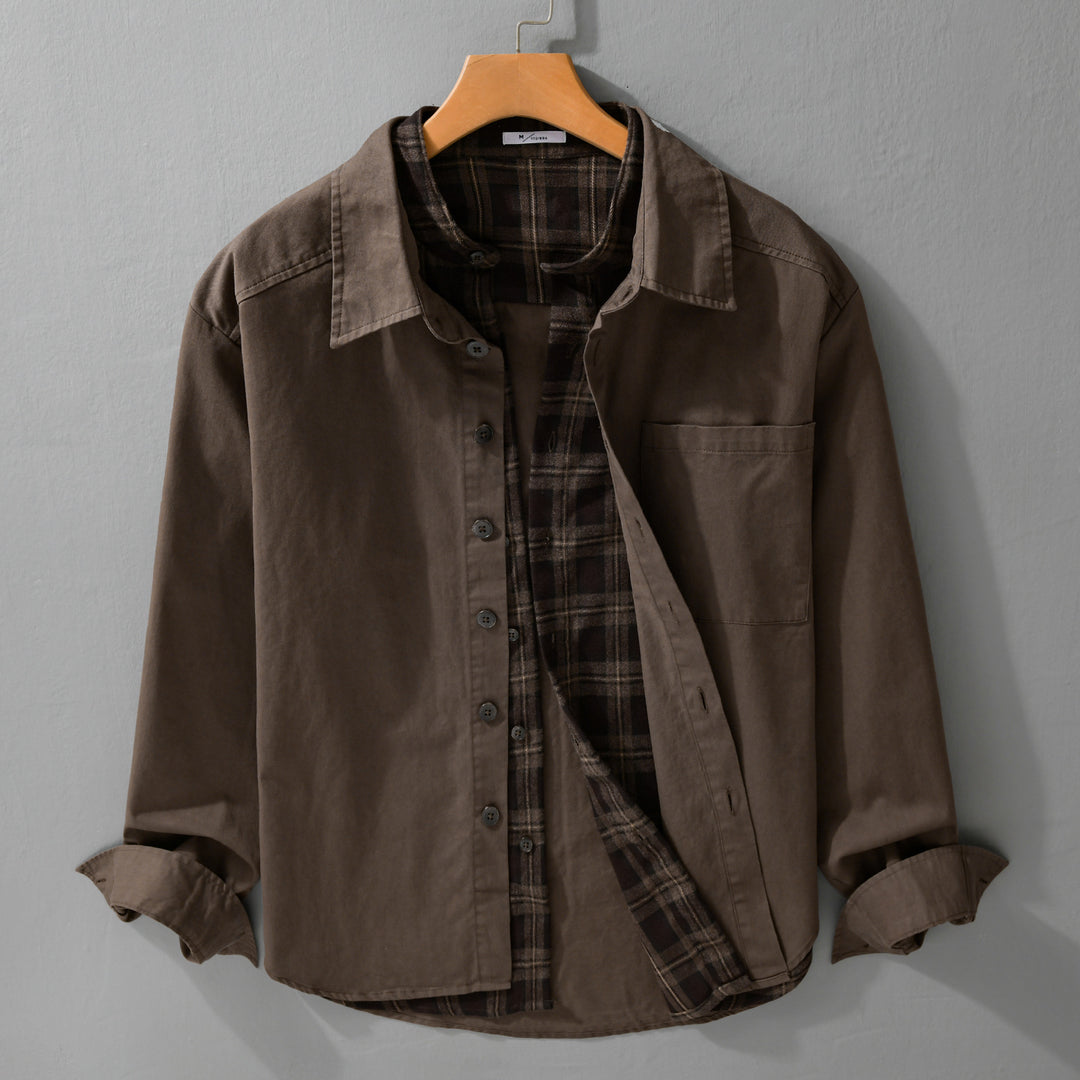 Herren Overshirt-Jacke mit karierter Thermofütterung Shop Nory