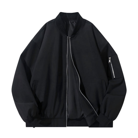 Herren Modische Bomberjacke mit seitlichen Reißverschlusstaschen Shop Nory