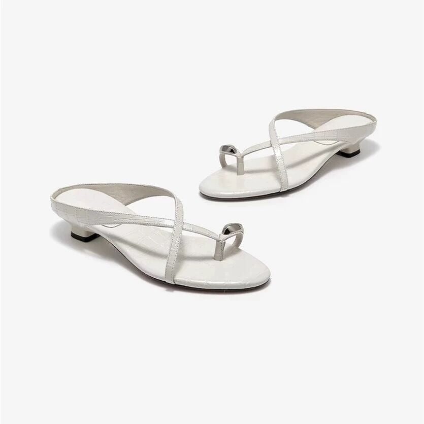 Damen elegante Sling-Sandalen mit modischem Riemendesign und komfortablem Absatz