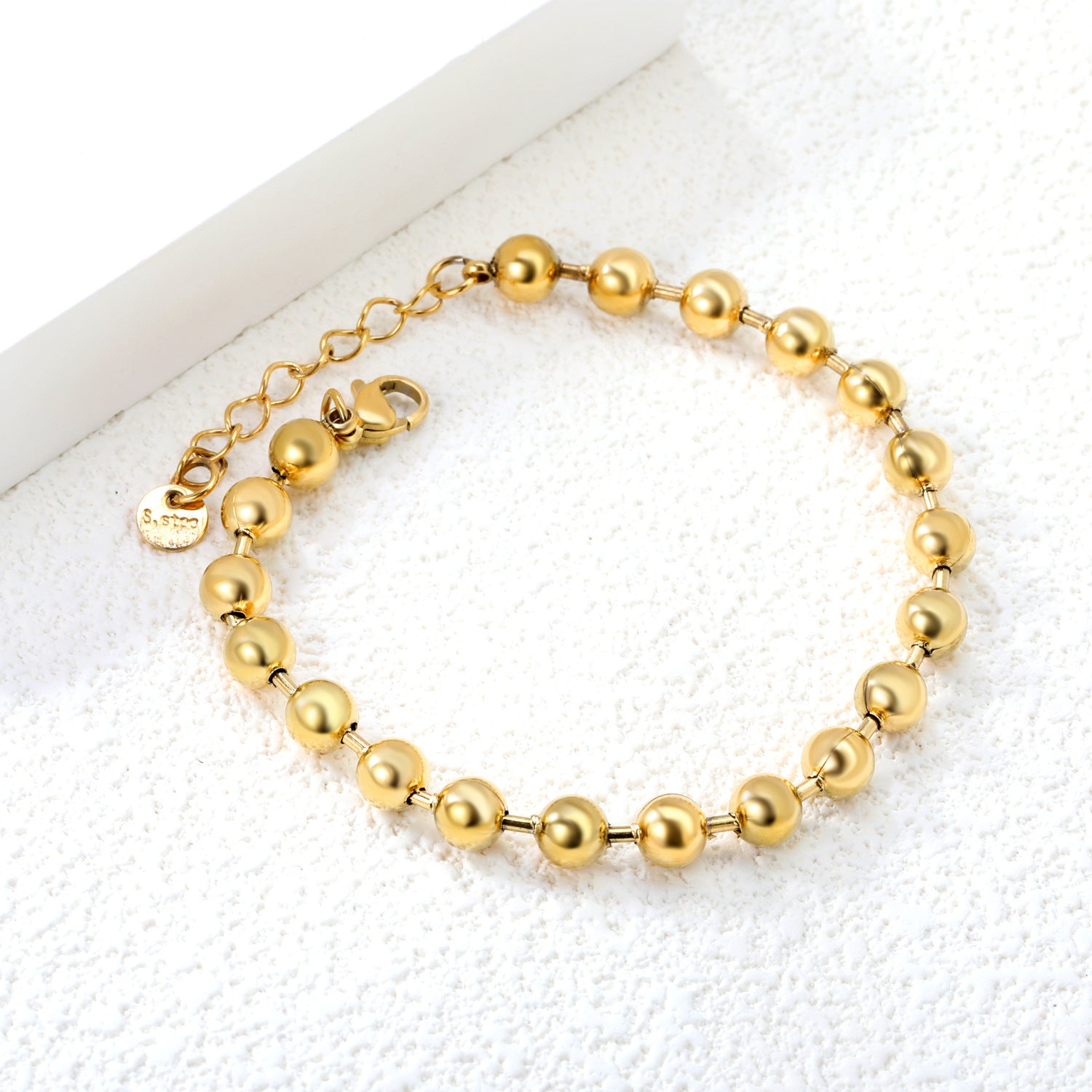 Damen Zart glänzendes Armband mit eleganten Kugel-Design Shop Nory