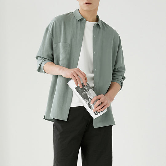 Herren Overshirt aus Baumwoll-Mix mit Brusttasche Shop Nory