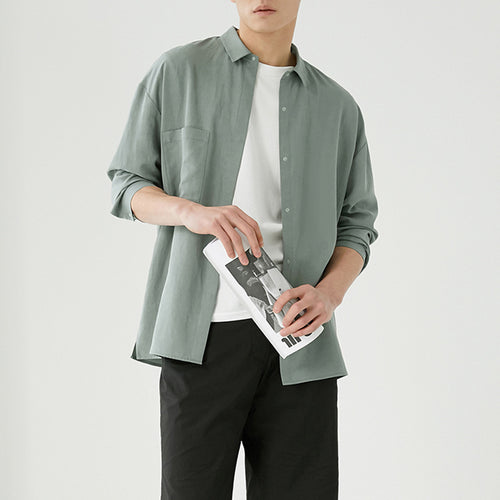 Herren Overshirt aus Baumwoll-Mix mit Brusttasche Shop Nory