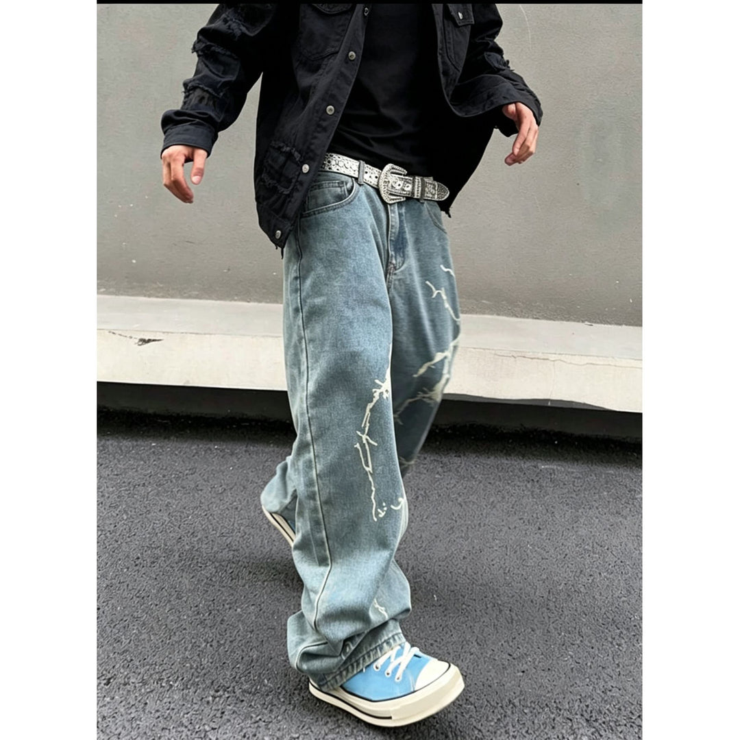 Damen Stylish Baggy Jeans Shop Nory