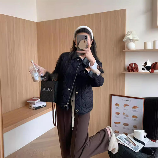 Damen Modische Steppjacke mit Taschen Shop Nory