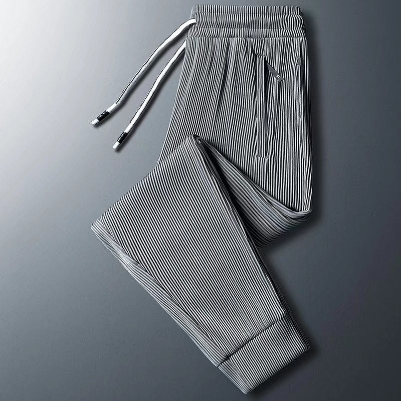 Herren Sportliche Zip-Hose mit Streifen Shop Nory