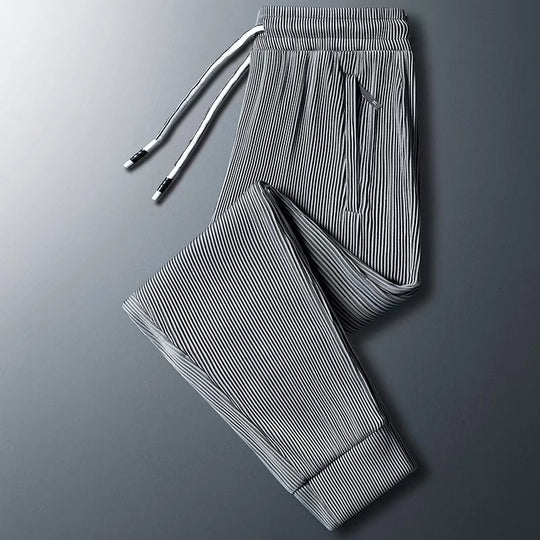 Herren Sportliche Zip-Hose mit Streifen Shop Nory