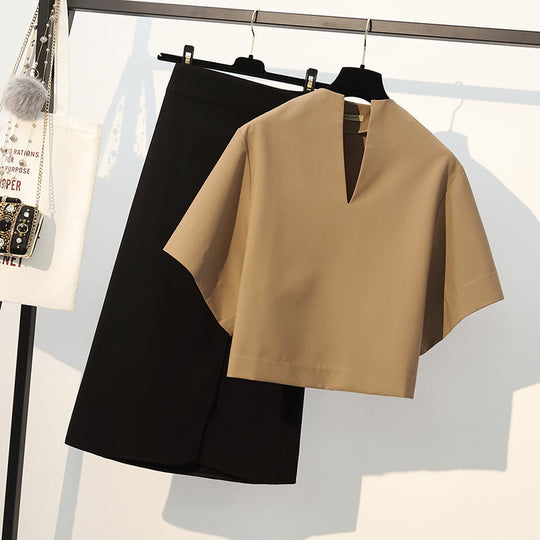Damen Elegante Bluse mit V-Ausschnitt und weitem Schnitt Shop Nory