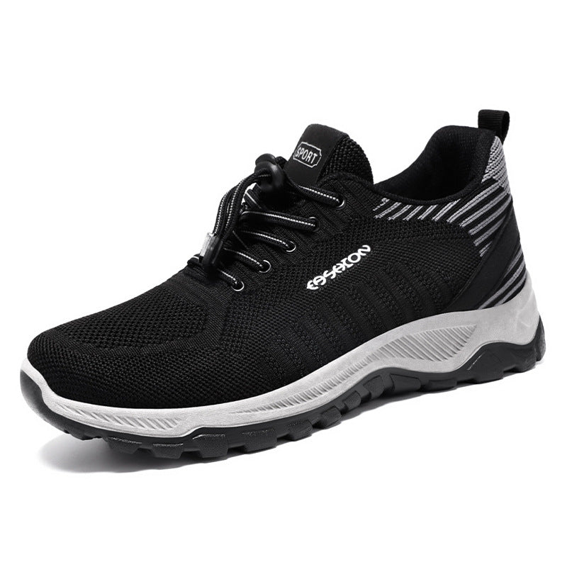 Herren nan multifunktionaler Strick-Sportschuh mit Schnellzug-Schnürung, stoßdämpfender EVA-Zwischensohle und griffiger Trailaußensohle Shop Nory