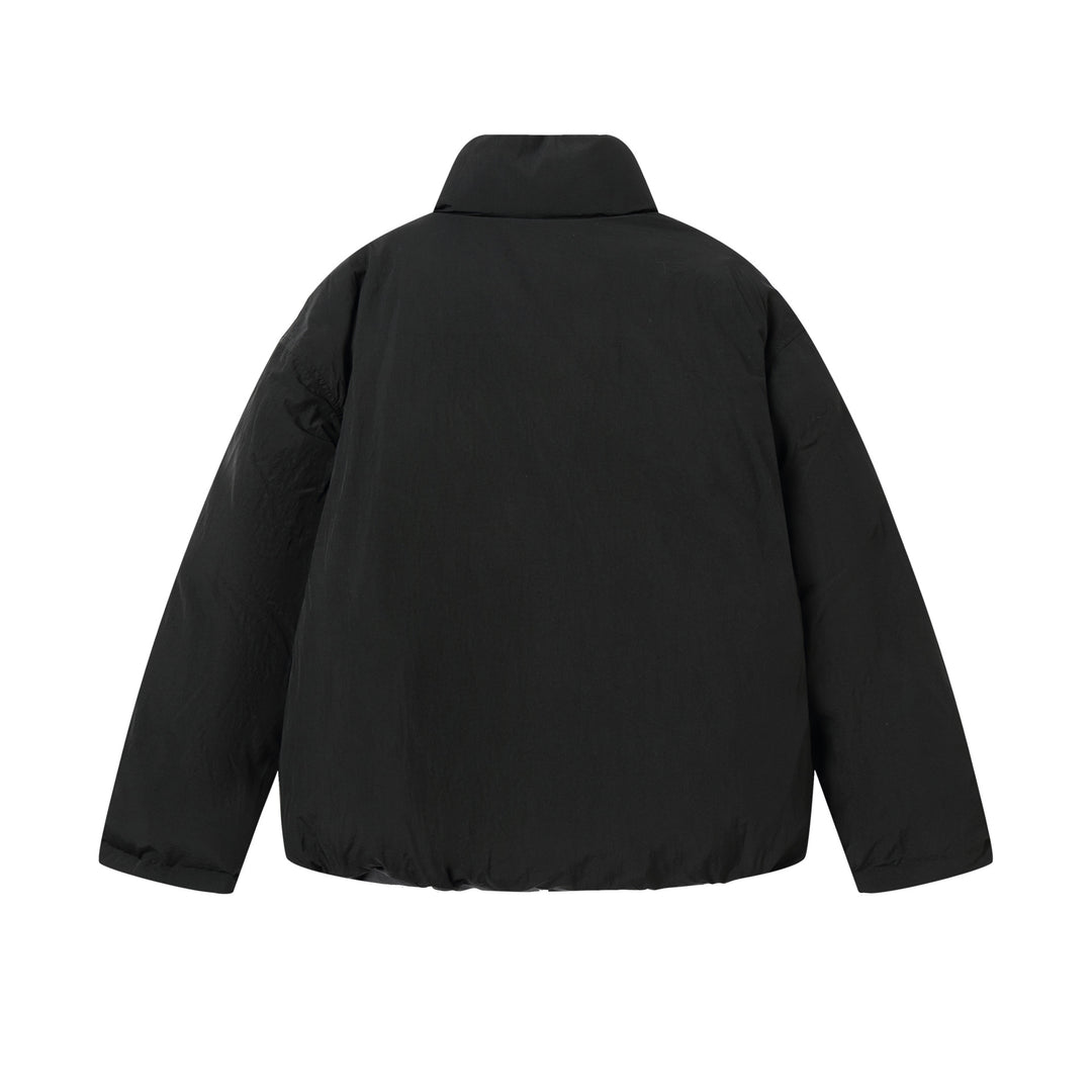 Unisex Wende-Pufferjacke kurz mit hohem Stehkragen und verdecktem Verschluss Shop Nory