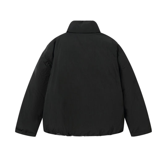 Unisex Wende-Pufferjacke kurz mit hohem Stehkragen und verdecktem Verschluss Shop Nory
