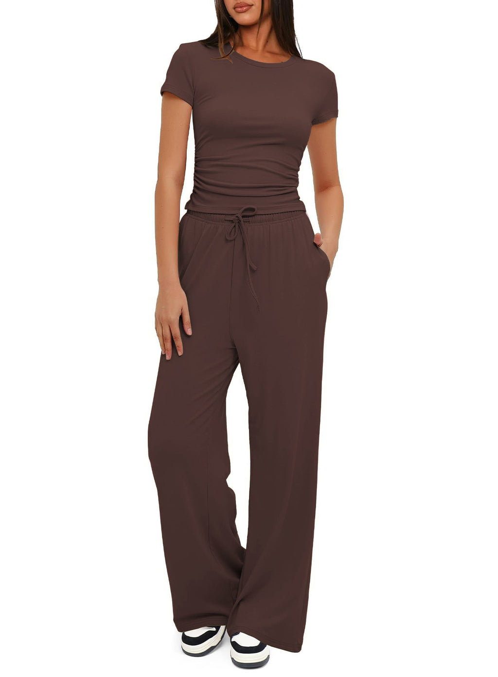 Damen Bequemes Lounge-Outfit mit elastischem Bund und weitem Schnitt