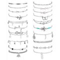 Damen Fußkettchen-Set mit verspielten Anhängern und vielfältigen Designs Shop Nory
