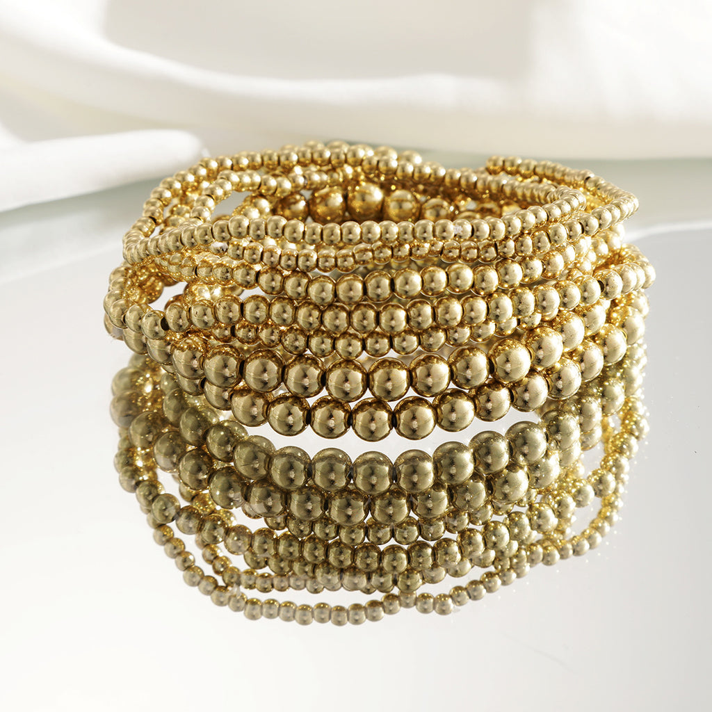 Damen Armband-Set mit stilvollen geometrischen und glänzenden Elementen Shop Nory