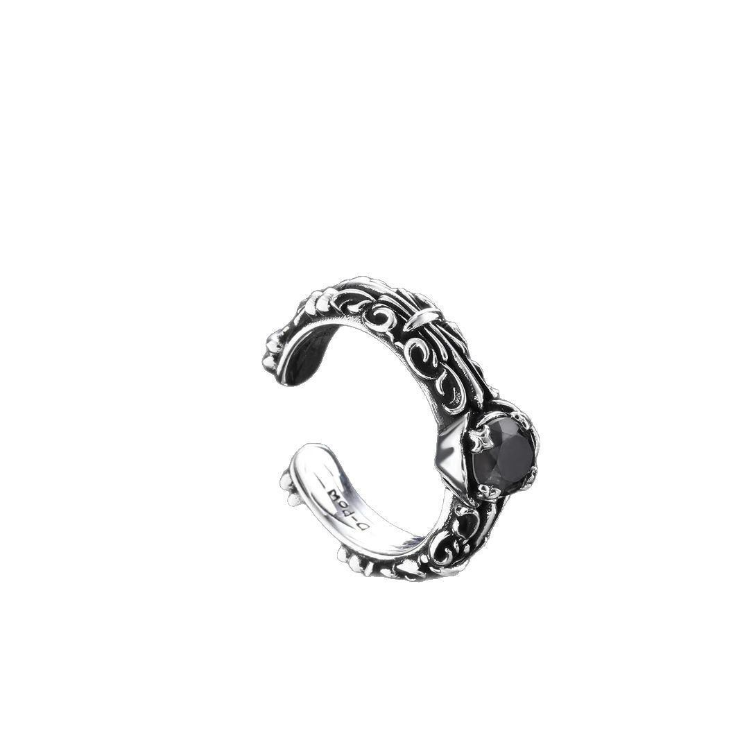 Damen Offener Ring mit kunstvollem Reliefdesign Shop Nory