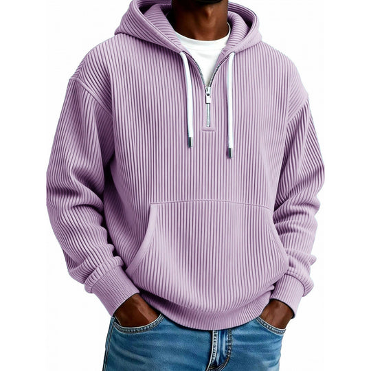 Herren Bequemer Kapuzenpullover mit hoch geschlossenem Reißverschluss Shop Nory