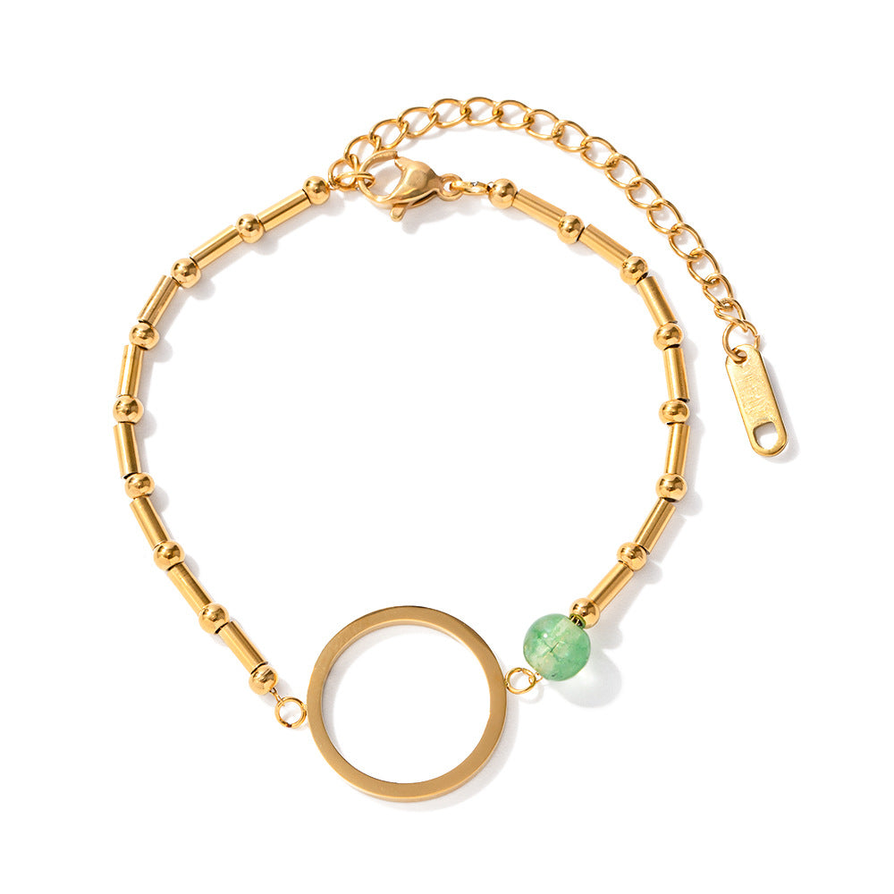 Damen Armband mit stilvollem Muschelmuster aus hypoallergenem Edelstahl Shop Nory