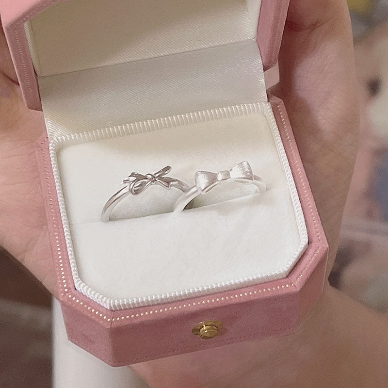 Damen Zarter Ring mit filigranem Schleifenmotiv Shop Nory