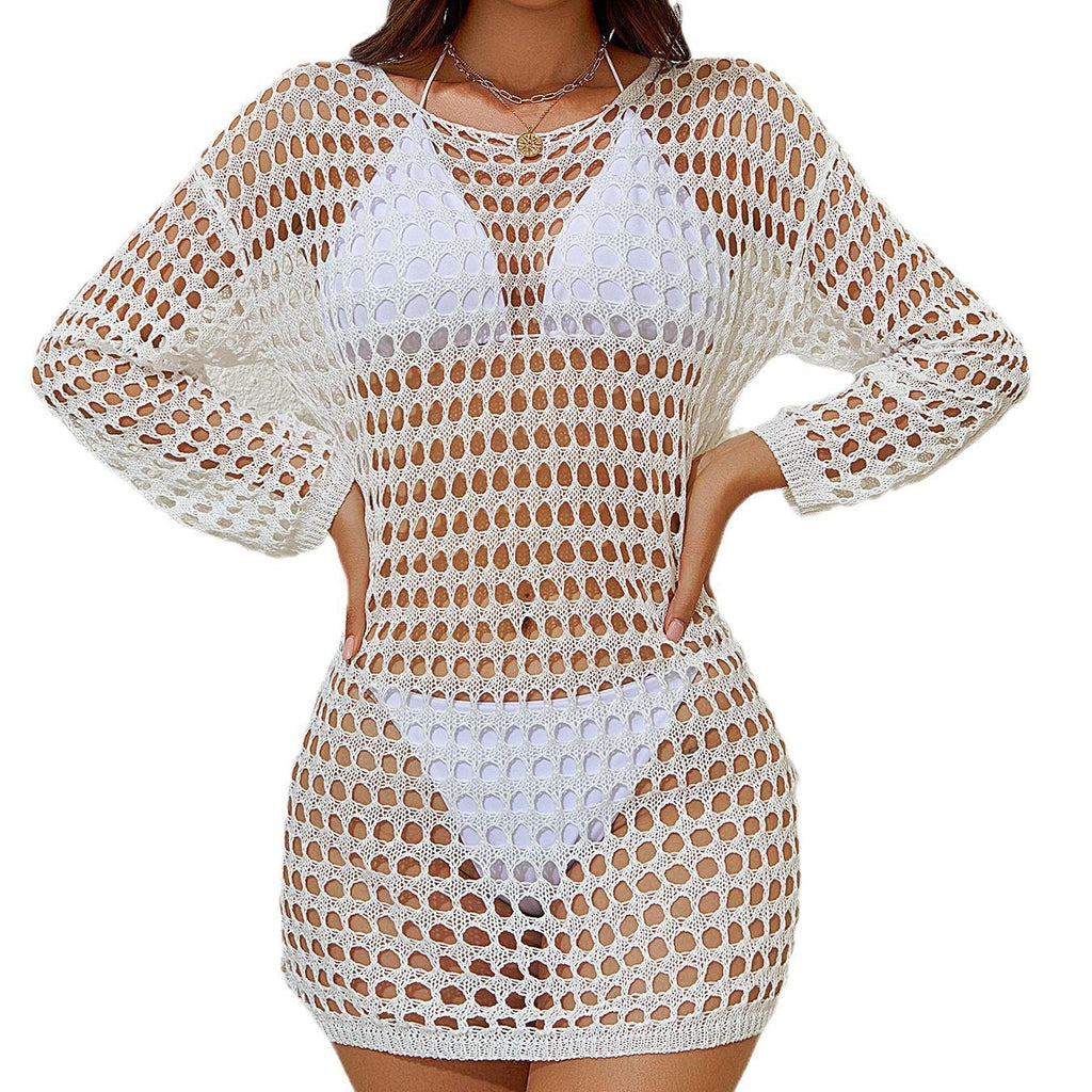 Damen Netz-Strandkleid