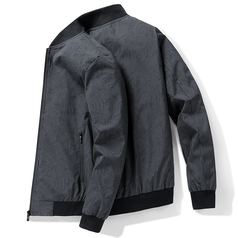 Herren Sportliche Bomberjacke mit floralem Muster Shop Nory