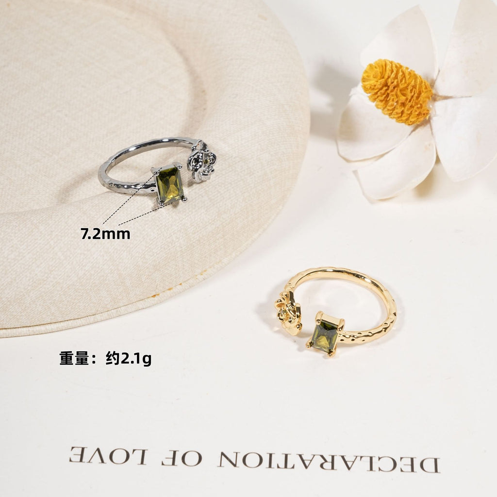 Damen eleganter Ring mit bunten Akzenten Shop Nory