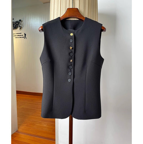 Damen Stilvolle ärmellose Blazer-Weste Shop Nory