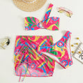 Damen Bandeau-Bikini mit verspieltem Wickelrock Shopnory