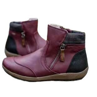 Damen Kurzschaft-Stiefelette mit warmem Futter, seitlichem Reißverschluss und gepolsterter Knöchelmanschette Shop Nory
