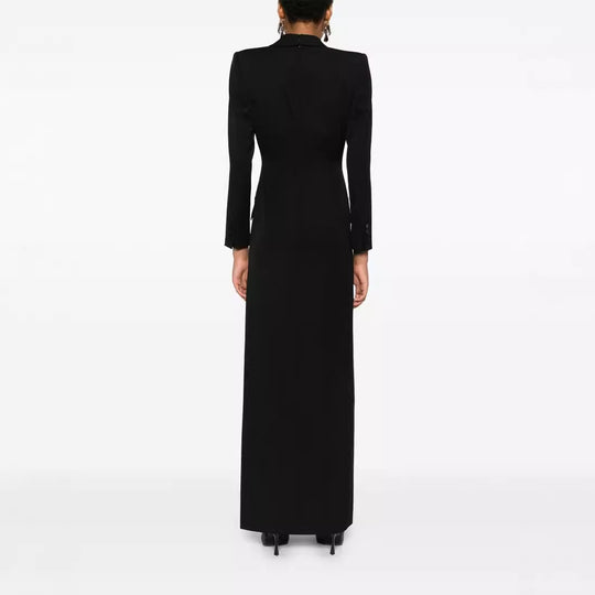 Damen Tailliertes Abend-Maxikleid im Smoking-Blazer-Stil Shop Nory