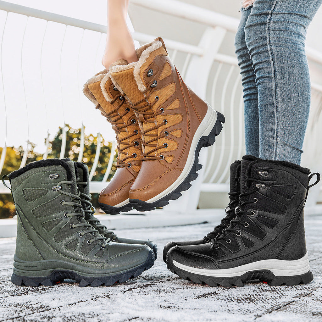 Damen Wasserdichte Winterstiefel mit isolierendem Futter und rutschfester Sohle Shopnory