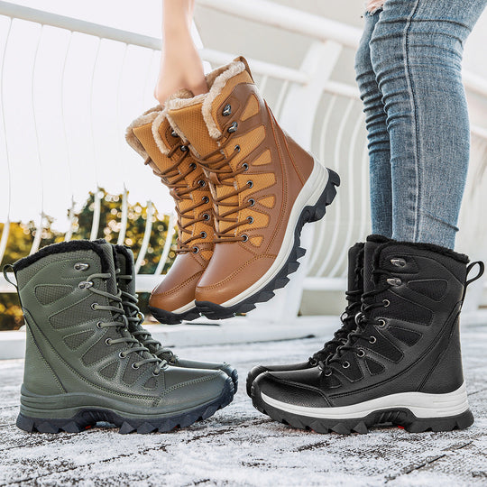 Damen Wasserdichte Winterstiefel mit isolierendem Futter und rutschfester Sohle Shopnory