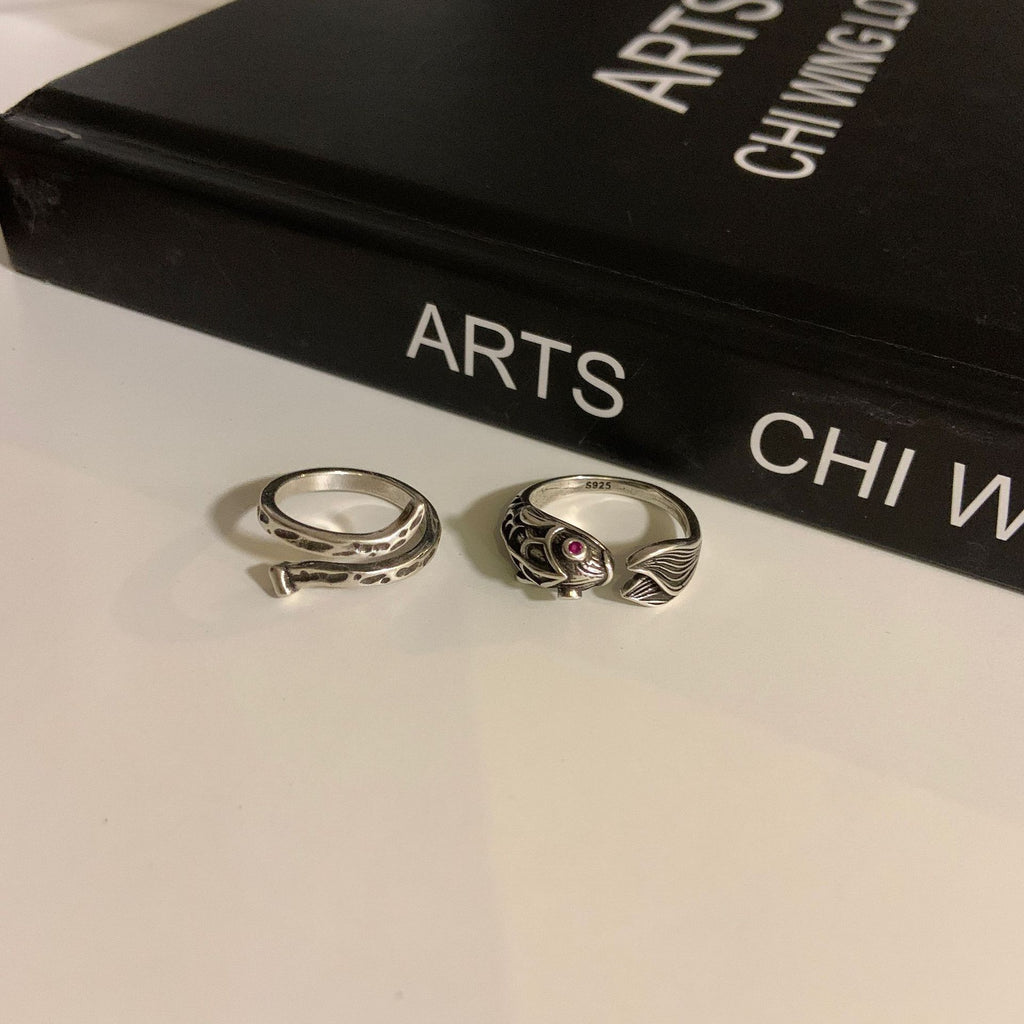 Damenring mit künstlerischem Schlangendesign Shop Nory
